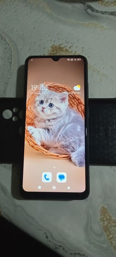 xiaomi note 10: Redmi 12C, 128 GB, rəng - Qara, Barmaq izi