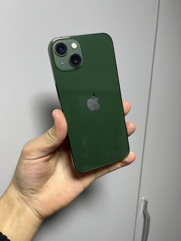 айфон 13 купить в рассрочку: IPhone 13, Колдонулган, 128 ГБ, Жашыл, Коргоочу айнек, Каптама, 86 %