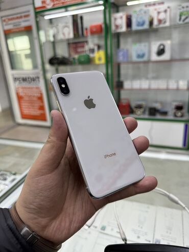 меняю на телефон: IPhone X, Б/у, 256 ГБ, Белый, Зарядное устройство, Защитное стекло, Чехол, 100 %