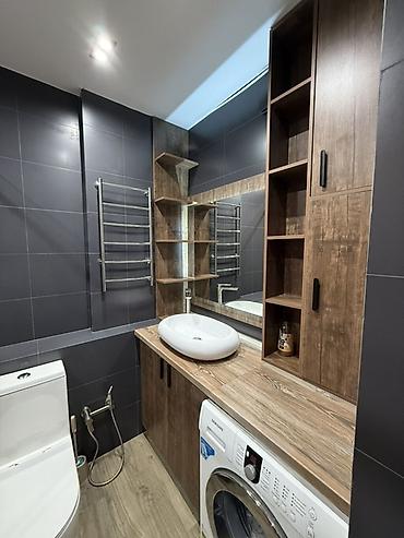 Посуточная аренда квартир: 1 комната, Душевая кабина, Постельное белье, Кондиционер — 12