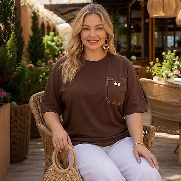 nike tech flecce: Футболка, Оверсайз, Трикотаж, Новый, 5XL, 3XL, 4XL — 1