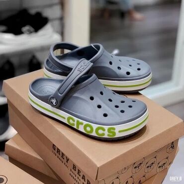 Кроссовки и спортивная обувь: Мужские кроссовки, 42, Crocs, Новый, цвет - Серый, Бесплатная доставка