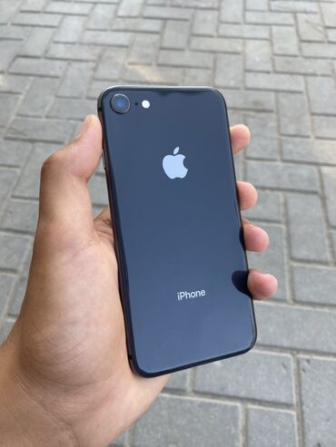 irşad iphone x: IPhone 8, 64 GB, Qara, Barmaq izi
