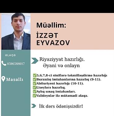 sahmat dersleri: Repetitor, Riyaziyyat — 1