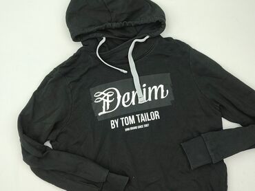 vistula koszule z krótkim rękawem: Tom Tailor Denim, Bluza z kapturem dla mężczyzn, rozmiar L