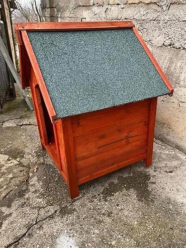 Oprema za kućne ljubimce: Drvena kućica za psa - Materijal: masivno drvo, površinski zaštićeno — 2