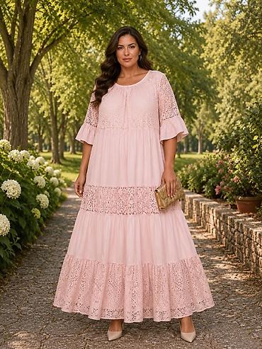 Haljine: 06. Još jedna predivna haljina za punije XL 2XL 3XL Cena : 3.290 — 4