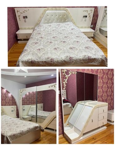 tek neferlik matras: SevilYataq dəsti satılır 500₼.çarpayı bazalıdır.Matrası yoxdur. Ünvan