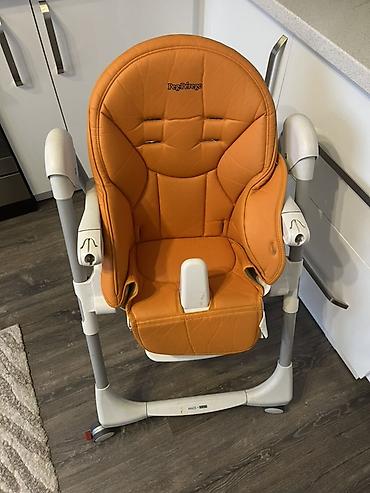 Стульчики для кормления: Стульчик для кормления, Peg perego, Пластик, Другой вид, цвет - Оранжевый — 9