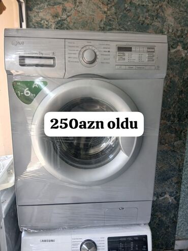 Paltaryuyan maşınlar: Paltaryuyan maşın LG, 6 kq, İşlənmiş, Avtomat, Qurutmasız, Kredit yoxdur