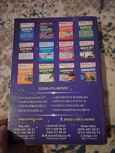 array informatika: Müasir İnformatika – PRESTİJ-S Tədris Mərkəzi • Nəşr: 2019 • Mövzu — 2