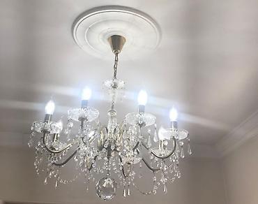 İşıqlandırma: Çılçıraq, 8 lampa, Xrustal — 4