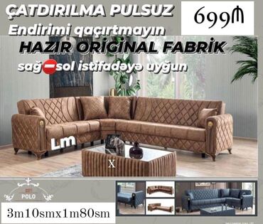 salon ucun divan: Künc divan, Yeni, Açılan, Bazalı, Parça, Şəhərdaxili pulsuz çatdırılma