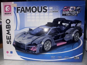 игрушечные машина: Набор строительных блоков Sembo "Famous Car" BK2R позволит собрать
