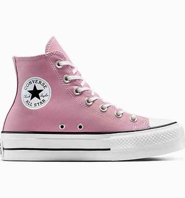 Converse Chuck Taylor All Star – visoke patike na platformu, roze