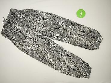 haremki: Damskie spodnie boho/haremki z czarno-białym wzorem paisley - Fason — 2