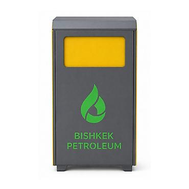 mat: Артикул: MKS-UT-006 Название: Урна уличная чёрная усиленная 40x40x78 — 4
