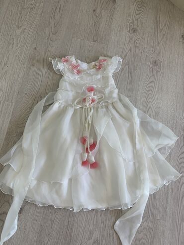 бальное платье для девочки: Детское платье, цвет - Белый