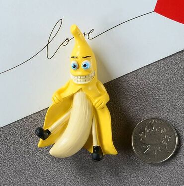 банан фрукты: Мультяшный 3D магнит на холодильник, украшение, фруктовый магнит