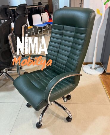 Ofis və oyun kresloları: Yeni, Təkərli, Qolları tənzimlənir, Parça — 14