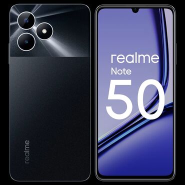 микрофон дистанционный: Realme Note 50, Колдонулган, 128 ГБ, түсү - Кара