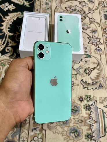 iphone xr бишкек бу: IPhone 11, Колдонулган, 128 ГБ, Alpine Green, Кулакчындар, Заряддоочу түзүлүш, Коргоочу айнек, 99 %