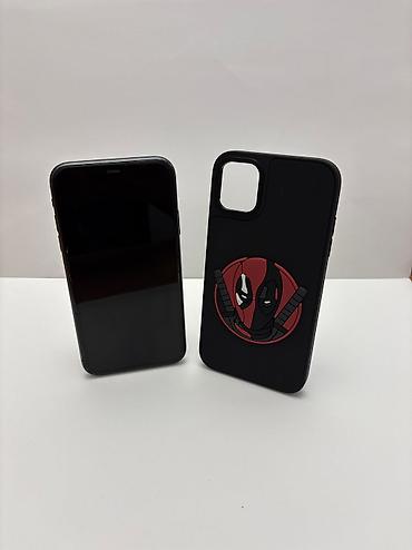 Apple iPhone: IPhone 11, Б/у, 64 ГБ, Черный, Чехол, 95 % — 1