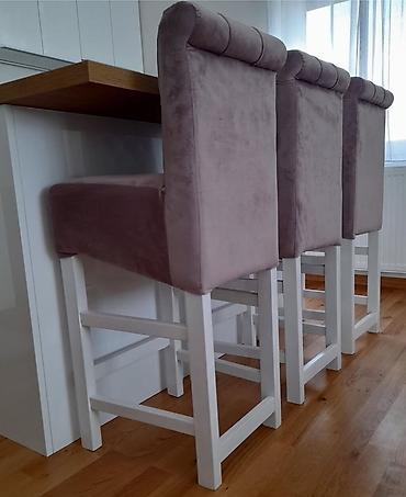 Stolice: Barske stolice sa naslonom – ručni rad - Tip: visoke barske stolice — 12