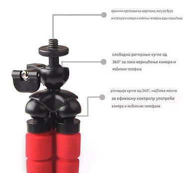 Stativi za telefone: Ima fleksibilne nogare koji mogu da zauzmu bilo kakav oblik i položaj — 8