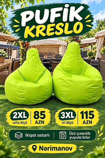 puf vazol: Pufik kreslo arendasi 1gunu 20 azndir Elde var 1ayliq kampaniya Armud — 1