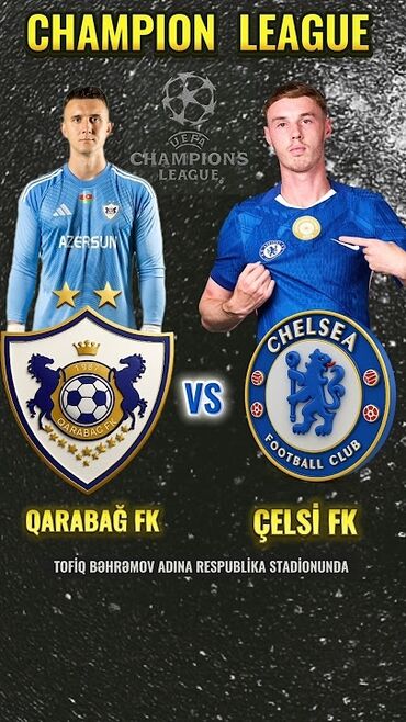 Başqa xidmətlər: Qarabağ-Çelsi 5 ədəd bilet sektor,1,2,3 və 10 Dostlarım üçün almışdım