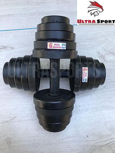 Гантели: Разборные гантели пара 🟡 ▫️На фото пара по 15кг 🔸Размеры с учётом — 3