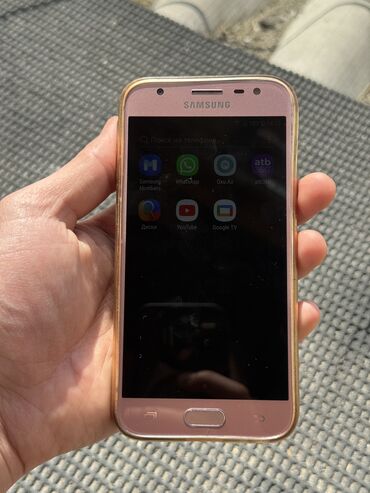 Samsung: Samsung Galaxy J3 2017, 16 GB, rəng - Çəhrayı, Düyməli, İki sim kartlı, Face ID — 3