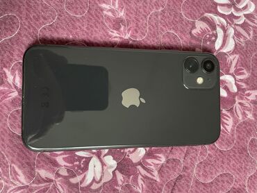 Apple iPhone: IPhone 11, Б/у, 128 ГБ, Jet Black, Защитное стекло, Чехол, Кабель, 77 %