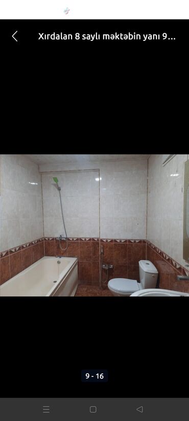 Uzunmüddətli kirayə mənzillər: Xirdalanda 5 nömreli mektebe yaxin 9/6 mertebesinde 2 otaqli ev 430 — 8
