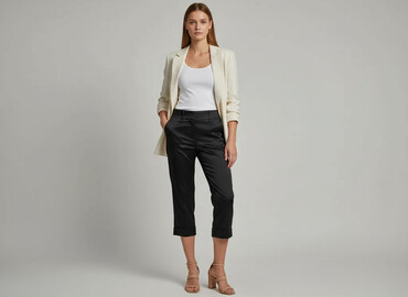 spodnie śliskie: 3/4 Trousers for women, size M