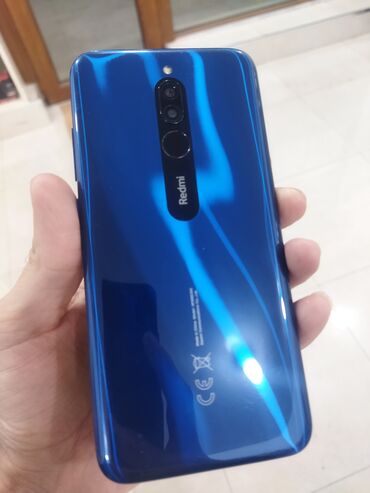 бежевые платья: Xiaomi Redmi 8 | Новый | 64 ГБ | цвет - Синий 
 | Отпечаток пальца