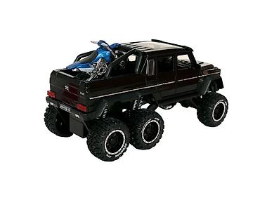 модели: Машинка металлическая модель Mercedes G63 AMG Гелик c байком Материал — 5