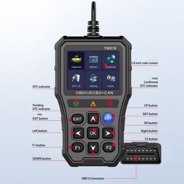 Alati za automobile: Novo - YM519 OBDII / EOBD + CAN Auto Dijagnostika Funkcije:   1 — 18