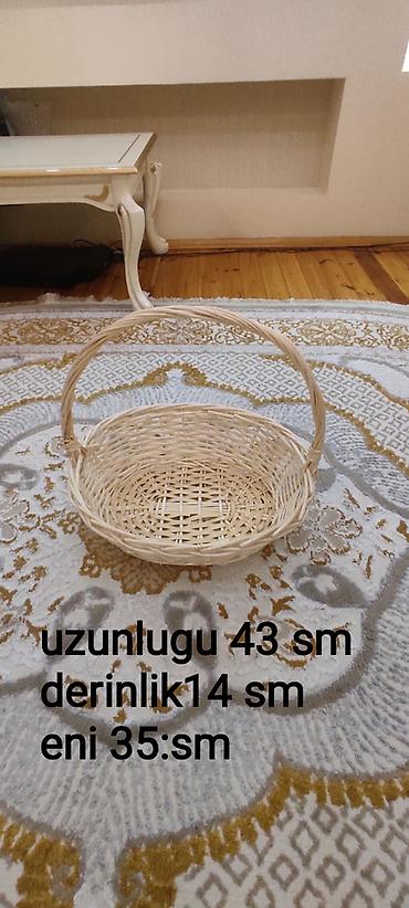 hamam dekoru: Sebet satilir
Eni 35 sm
Uzunlugu 43 sm
Derinlik 35 sm
Qiymeti 5 azn — 1