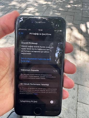 iphone se telefon: IPhone 8, 128 GB, Qara, Barmaq izi — 8