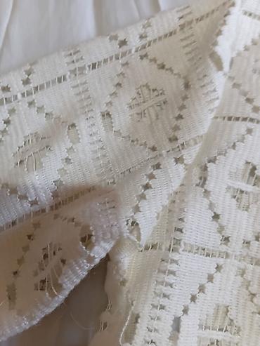 Košulje: Bela heklana košulja/kimono sa resama - Materijal: mrežasta heklana — 7