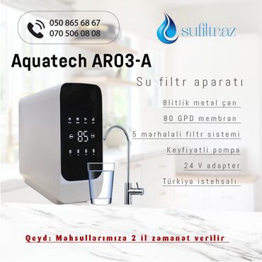 ideal su: Su filtri ARO3-A (Pompalı 5 aşamalı 3,2 Tank) Su filtrlərində ən son