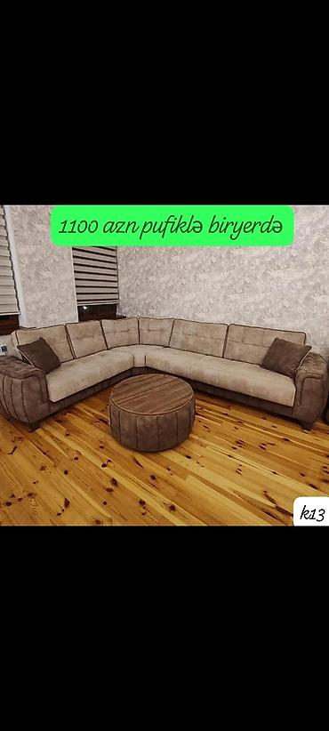 2 əl divan: İşlənmiş, Künc divan, Qonaq otağı üçün, Açılan, Azərbaycan — 1