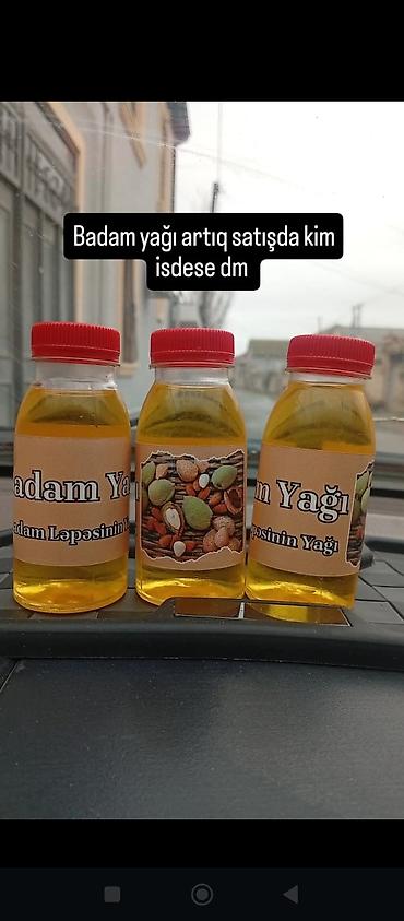 qarğıdalı yağı: Məhsul: Təbii badam yağı Təsvir: - Badam ləpəsindən əldə edilmiş — 1