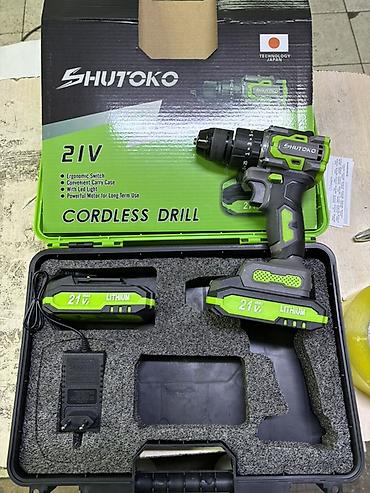 шруповерты: Аккумуляторная дрель-шуруповерт SHUTOKO 21V в кейсе Комплектация: - — 3