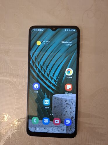 Samsung: Samsung Galaxy A12, 32 GB, rəng - Göy, Sensor, Barmaq izi, İki sim kartlı