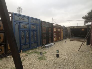 Həyət darvazaları: Yeni Həyət darvazası, 3 m, Mexaniki, Qapı ilə, rəng - Ağ, Kredit yoxdur, Ödənişli quraşdırma, Ödənişli çatdırılma, Rayonlara çatdırılma — 3