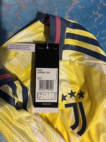 форма футбольная: Мужская футболка, Adidas, L, цвет - Желтый — 2