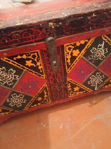 dekor satisi: Əl işi naxışlı taxta sandıq - Material: bərk taxta, üstü əl ilə — 1
